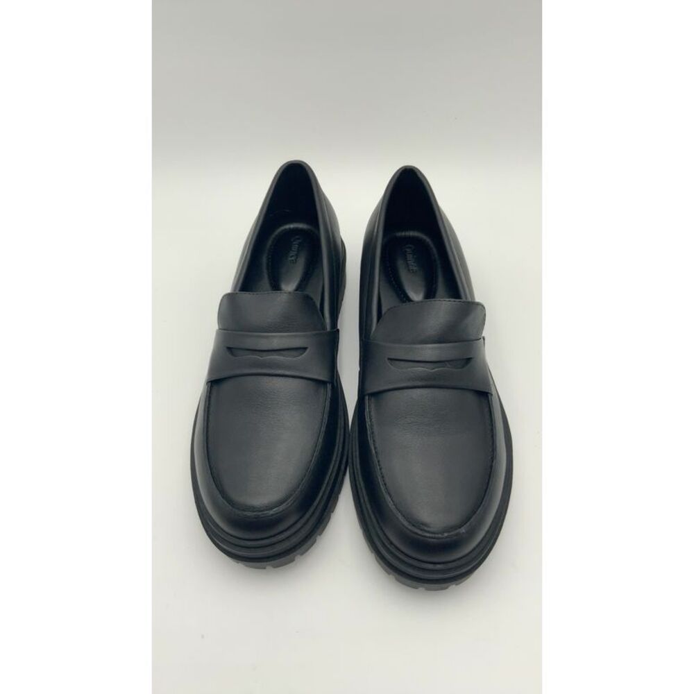Quince Classic Black Leather Loafers